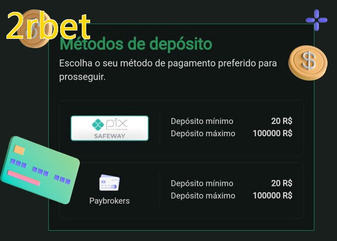 O cassino 2rbetbet oferece uma grande variedade de métodos de pagamento